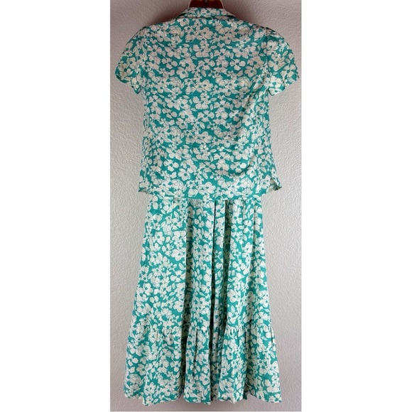 Prophecy Vintage Hawaiian Floral Print Skirt / Top Set, size XXS - Picture 5 of 16